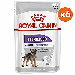 Royal Canin Pouch Sterilised Adult Tüm Irklar İçin Kısırlaştırılmış Köpek Yaş Maması 85 Gr x 6 Adet - Royal Canin