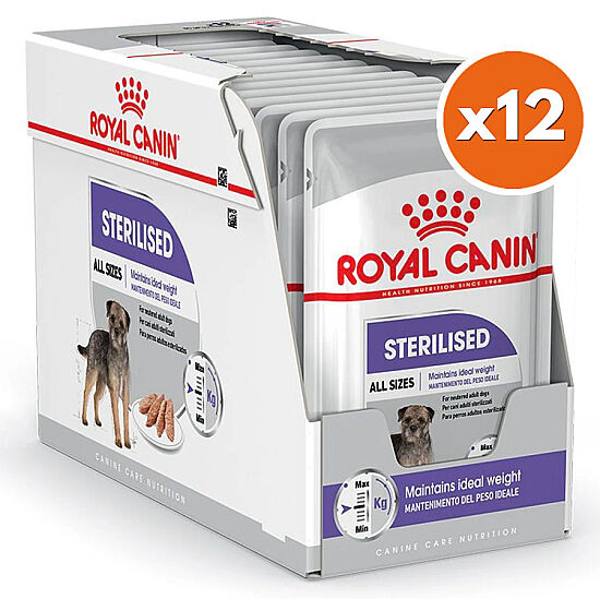 Royal Canin Pouch Sterilised Adult Tüm Irklar İçin Kısırlaştırılmış Köpek Yaş Maması 85 Gr - BOX - x 12 Adet - 1