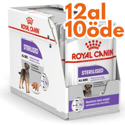 Royal Canin - Royal Canin Pouch Sterilised Adult Tüm Irklar İçin Kısır Köpek Yaş Maması 85 Gr - BOX - 12 Al 10 Öde
