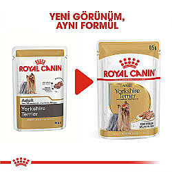 Royal Canin Pouch Yorkshire Terrier Irkı Özel Yaş Köpek Maması 85 Gr x 6 Adet - 4