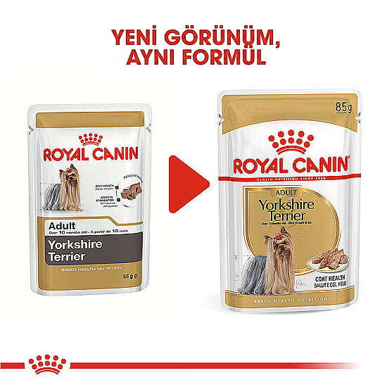 Royal Canin Pouch Yorkshire Terrier Irkı Özel Yaş Köpek Maması 85 Gr x 6 Adet - 4