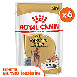 Royal Canin Pouch Yorkshire Terrier Irkı Özel Yaş Köpek Maması 85 Gr x 6 Adet - Royal Canin