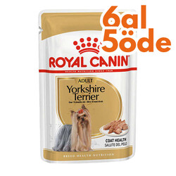 Royal Canin - Royal Canin Pouch Yorkshire Terrier Irkı Özel Yaş Köpek Maması 85 Gr - 6 Al 5 Öde