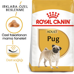 Royal Canin - Royal Canin Pug Irkına Özel Köpek Maması 1,5 Kg + Temizlik Mendili