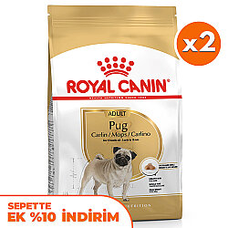 Royal Canin Pug Irkına Özel Köpek Maması 1,5 Kg x 2 Adet + Temizlik Mendili - Royal Canin
