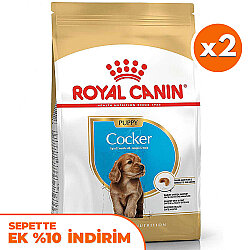 Royal Canin Cocker Puppy Irk Yavru Köpek Maması 3 Kg x 2 Adet + Temizlik Mendili - Royal Canin