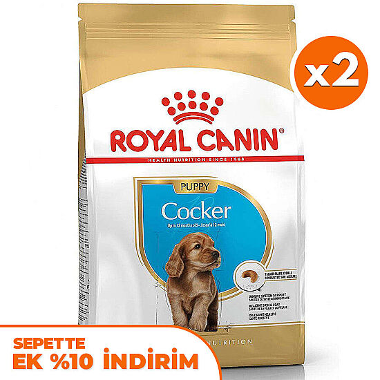Royal Canin Cocker Puppy Irk Yavru Köpek Maması 3 Kg x 2 Adet + Temizlik Mendili - 1
