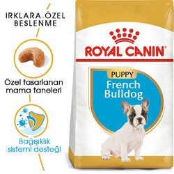 Royal Canin - Royal Canin French Bulldog Puppy Yavru Köpek Maması 3 Kg + 2 Adet Temizlik Mendili