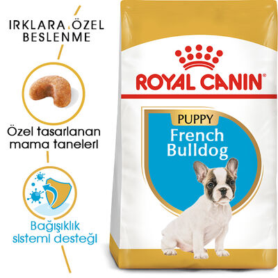 Royal Canin French Bulldog Puppy Yavru Köpek Maması 3 Kg + 2 Adet Temizlik Mendili