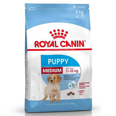 Royal Canin Medium Puppy Orta Irk Yavru Köpek Maması 4 Kg + Temizlik Mendili - 1