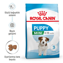 Royal Canin - Royal Canin Mini Puppy Küçük Irk Yavru Köpek Maması 4 Kg + 2 Adet Temizlik Mendili
