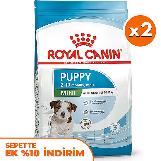 Royal Canin Mini Puppy Küçük Irk Yavru Köpek Maması 4 Kg x 2 Adet + Temizlik Mendili - 1