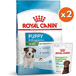 Royal Canin Mini Puppy Küçük Irk Yavru Köpek Maması 4 Kg x 2 Adet + 2 Adet Royal Canin Yavru Köpek Ödülü - Royal Canin