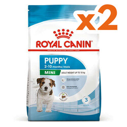 Royal Canin Mini Puppy Küçük Irk Yavru Köpek Maması 4 Kg x 2 Adet + Temizlik Mendili - Royal Canin
