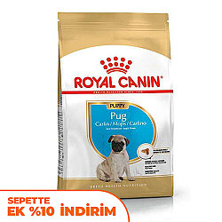Royal Canin Pug Puppy Irkına Özel Yavru Köpek Maması 1,5 Kg + Temizlik Mendili - Royal Canin