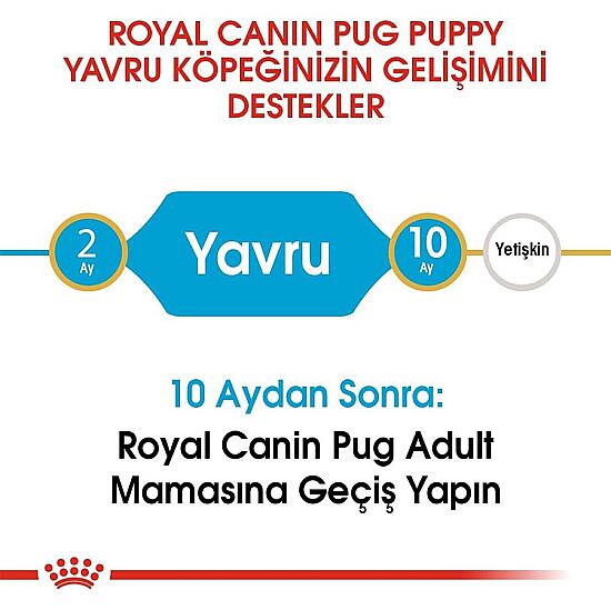  Royal Canin Pug Puppy Irkına Özel Yavru Köpek Maması 1,5 Kg + Temizlik Mendili - 4