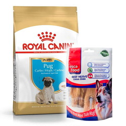 Royal Canin - Royal Canin Pug Puppy Irkına Özel Yavru Köpek Maması 1,5 Kg + Esca Food Köpek Ödülü