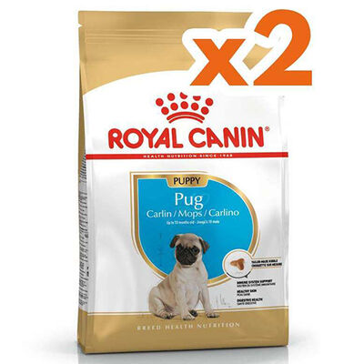 Royal Canin Pug Puppy Irkına Özel Yavru Köpek Maması 1,5 Kg x 2 Adet + Temizlik Mendili - 1