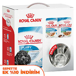 Royal Canin Mini Puppy Yavru Köpek Maması 2 Kg + 6 Adet Puppy 85 Gr Yaş Mama + Mama Kabı - Royal Canin