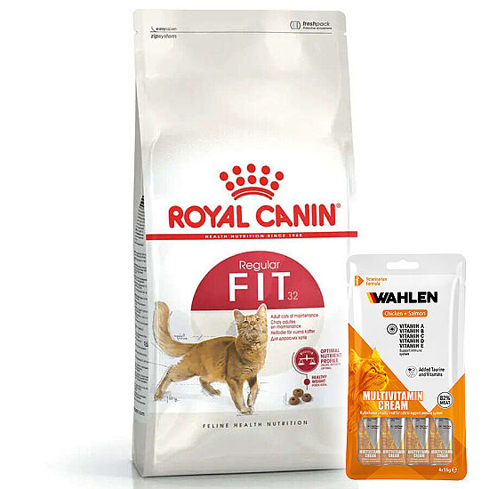 Royal Canin Regular Fit Kedi Maması 4 Kg + 2 Paket Wahlen Multivitamin 4x15 Gr - 1