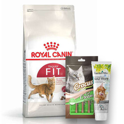 Royal Canin - Royal Canin Regular Fit Yetişkin Kedi Maması 15 Kg + Crocus Cream 4x15 Gr + Garden Mix Paste