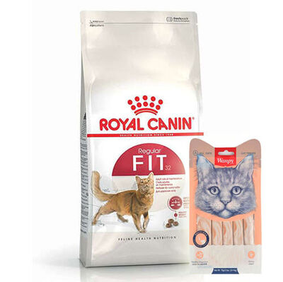 Royal Canin Regular Fit Yetişkin Kedi Maması 15 Kg + Wanpy Creamy Treat 5x14 Gr