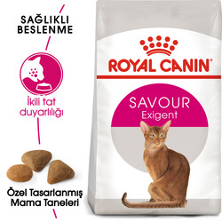 Royal Canin Savour Exigent Seçici Kedi Maması 10 Kg + 10Lu Lolipop Kedi Ödülü + Temizlik Mendili - Thumbnail