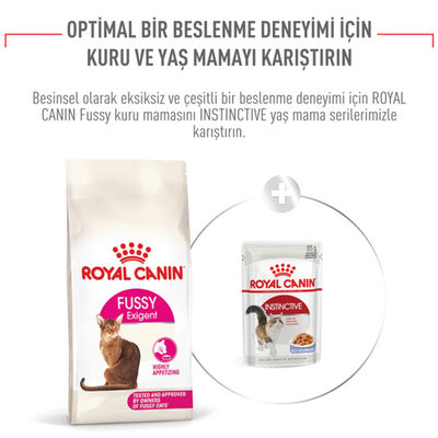 Royal Canin Fussy Exigent Seçici Kedi Maması 2 Kg + Crocus Cream Ödül 4x15 Gr