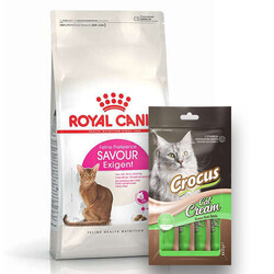 Royal Canin - Royal Canin Savour Exigent Seçici Kedi Maması 2 Kg + Crocus Cream Ödül 4x15 Gr