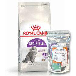 Royal Canin - Royal Canin Sensible Hassas Kedi Maması 15 Kg + 10Lu Lolipop Kedi Ödülü