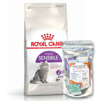 Royal Canin Sensible Hassas Kedi Maması 15 Kg + 10Lu Lolipop Kedi Ödülü