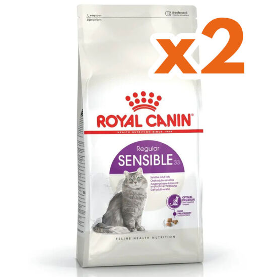 Royal Canin Sensible Hassas Kedi Maması 15 Kg x 2 Adet + Temizlik Mendili - 1