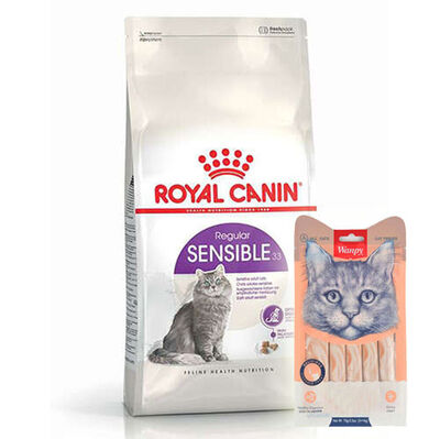 Royal Canin Sensible Hassas Kedi Maması 2 Kg + Wanpy Creamy Treat 5x14 Gr