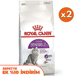 Royal Canin Sensible Hassas Kedi Maması 10 Kg x 2 Adet + Temizlik Mendili - Royal Canin