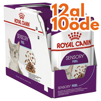 Royal Canin Sensory Feel Pouch Yaş Kedi Maması 85 Gr - BOX - 12 Al 10 Öde