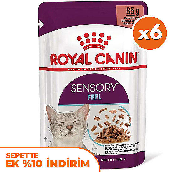 Royal Canin Sensory Feel Pouch Yaş Kedi Maması 85 Gr x 6 Adet - 1