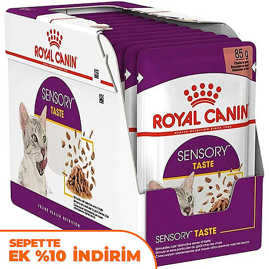 Royal Canin BOX Sensory Taste Pouch Yaş Kedi Maması 85 Gr x 12 Adet - 1