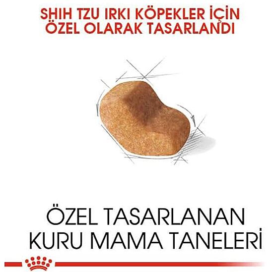 Royal Canin Shih Tzu Adult Yetişkin Köpek Irk Maması 1,5 Kg + Temizlik Mendili - 3