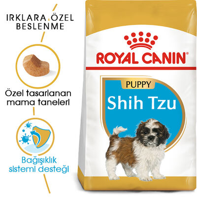 Royal Canin Shih Tzu Puppy Yavru Köpek Irk Maması 1,5 Kg + Temizlik Mendili