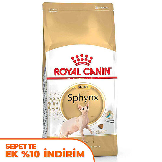 Royal Canin Sphynx Özel Irk Yetişkin Kedi Maması 2 Kg + Temizlik Mendili - 1