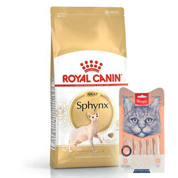 Royal Canin Sphynx Özel Irk Yetişkin Kedi Maması 2 Kg + Wanpy Creamy Treat 5x14 Gr - Thumbnail