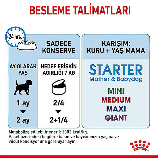Royal Canin Starter Mousse Anne ve Yavruları İçin Köpek Konservesi 195 Gr x 12 Adet - 7