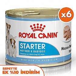 Royal Canin Starter Mousse Anne ve Yavruları İçin Köpek Konservesi 195 Gr x 6 Adet - Royal Canin