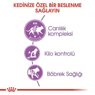 Royal Canin Sterilised Kısırlaştırılmış Kedi Maması 15 Kg + 12 Adet Royal Canin Yaş Mama