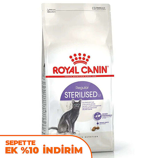 Royal Canin Sterilised Kısırlaştırılmış Kedi Maması 15 Kg + Temizlik Mendili - 1