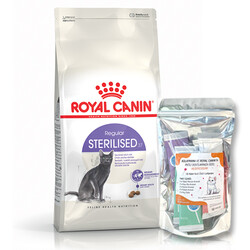 Royal Canin Sterilised Kısırlaştırılmış Kedi Maması 15 Kg + 10Lu Lolipop Kedi Ödülü + Temizlik Mendili - Thumbnail