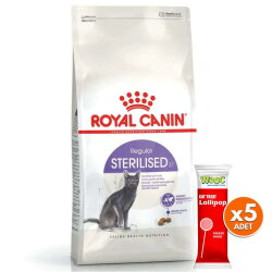 Royal Canin Sterilised Kısırlaştırılmış Kedi Maması 2 Kg + 5 Adet Wooc Lolipop Ödül - Royal Canin