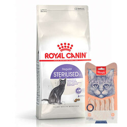 Royal Canin Sterilised Kısırlaştırılmış Kedi Maması 4 Kg + Wanpy Creamy Treat 5x14 Gr - Thumbnail