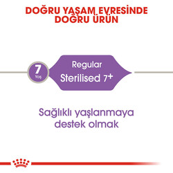 Royal Canin Sterilised +7 Kısırlaştırılmış Yaşlı Kedi Maması 1,5 Kg x 2 Adet + Mama Saklama Kovası - Thumbnail