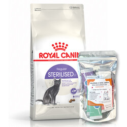 Royal Canin - Royal Canin Sterilised Kısırlaştırılmış Kedi Maması 10 Kg + 10Lu Lolipop Kedi Ödülü